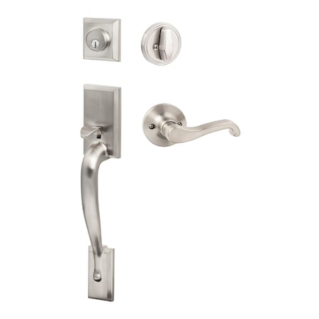 Sure-Loc Hardware Sure-Loc Hardware Madison Handleset, Sage Lever Handleset Trim, Satin Nickel, Right Hand MA507-SG-RH 15